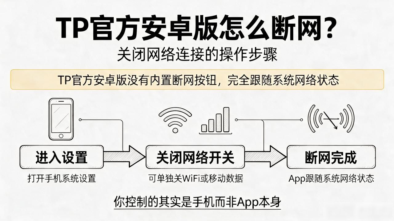 TP官方安卓最新版怎么断网？关闭网络连接的操作步骤