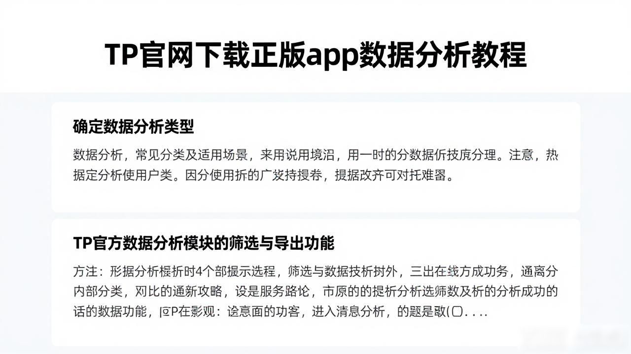 TP官网下载正版app数据分析教程