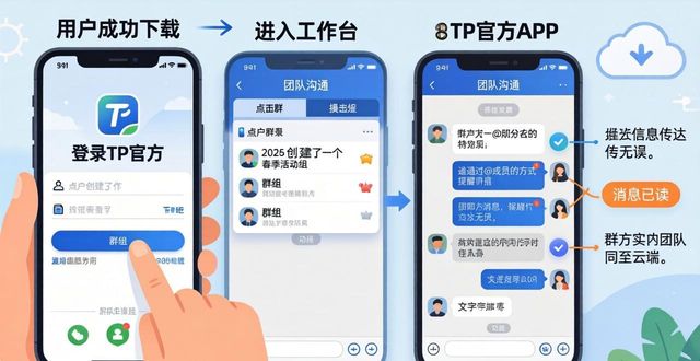 TP官方APP下载后，团队沟通三步走