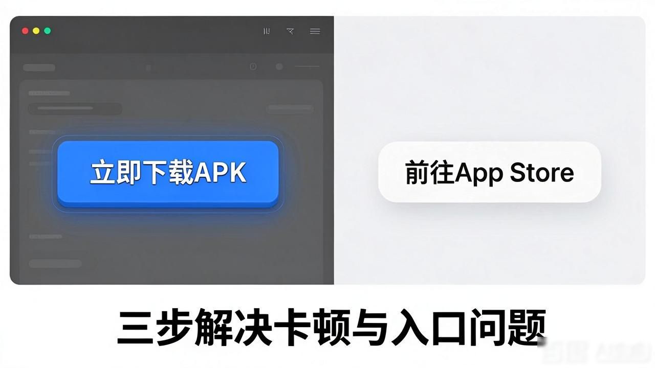 TP官网下载APP优化案例：三步解决卡顿和找不到入口