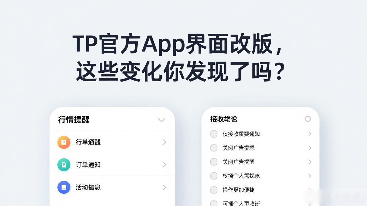 TP官方App界面改版，这些变化你发现了吗？
